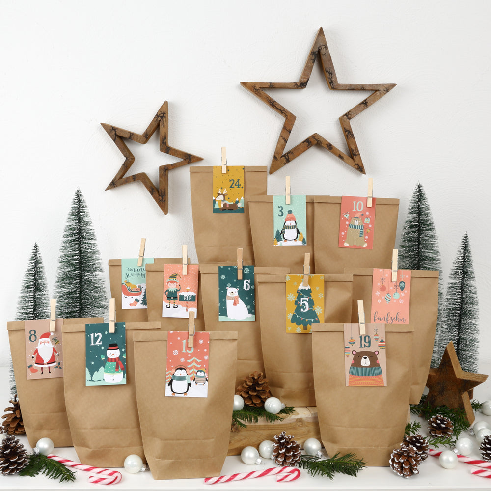 Adventskalender Kraftpapier – Bild 2