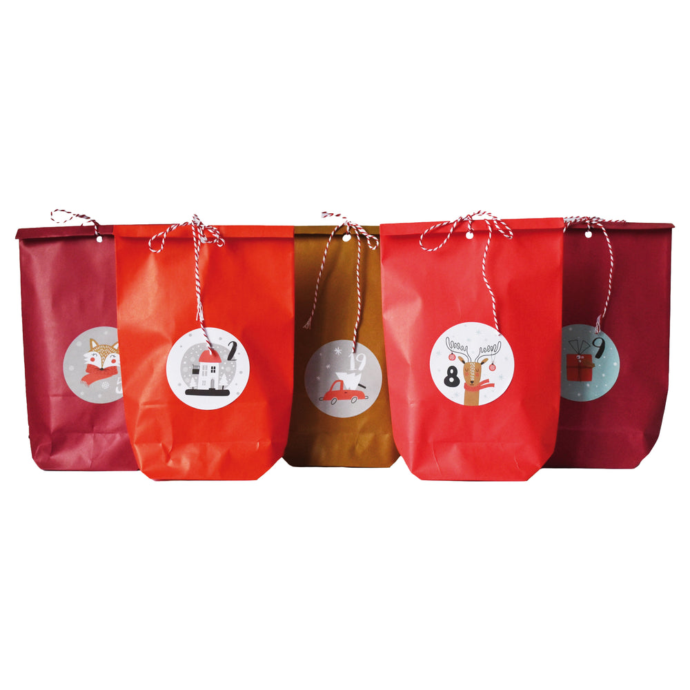 Adventskalender DIY Set rot